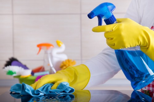 Customer raising a cleaning complaint in a professional service setting
