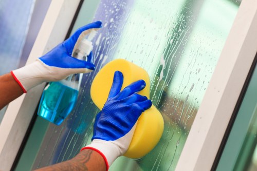 Short-let cleaner preparing a Hackney Airbnb for guest arrival