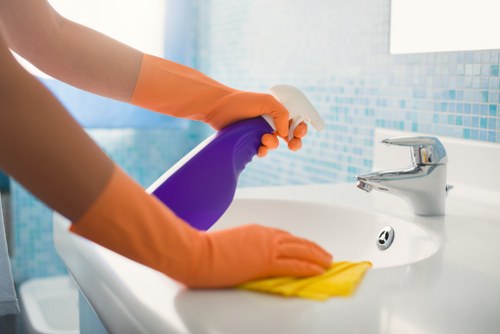 Cleaner Hackney staff reviewing ethical sourcing documents