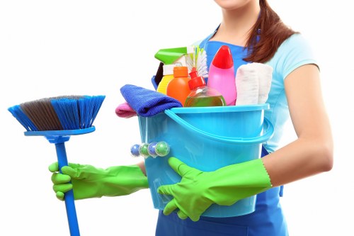 Professional floor cleaning process for communal and commercial spaces in Hackney
