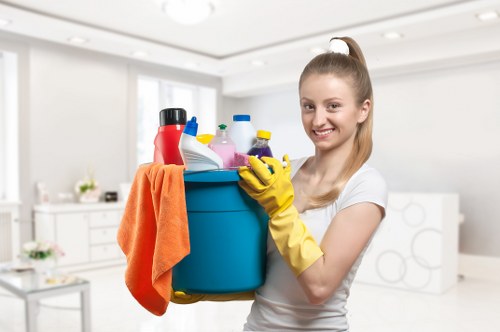 Risk assessment being completed before a cleaning job